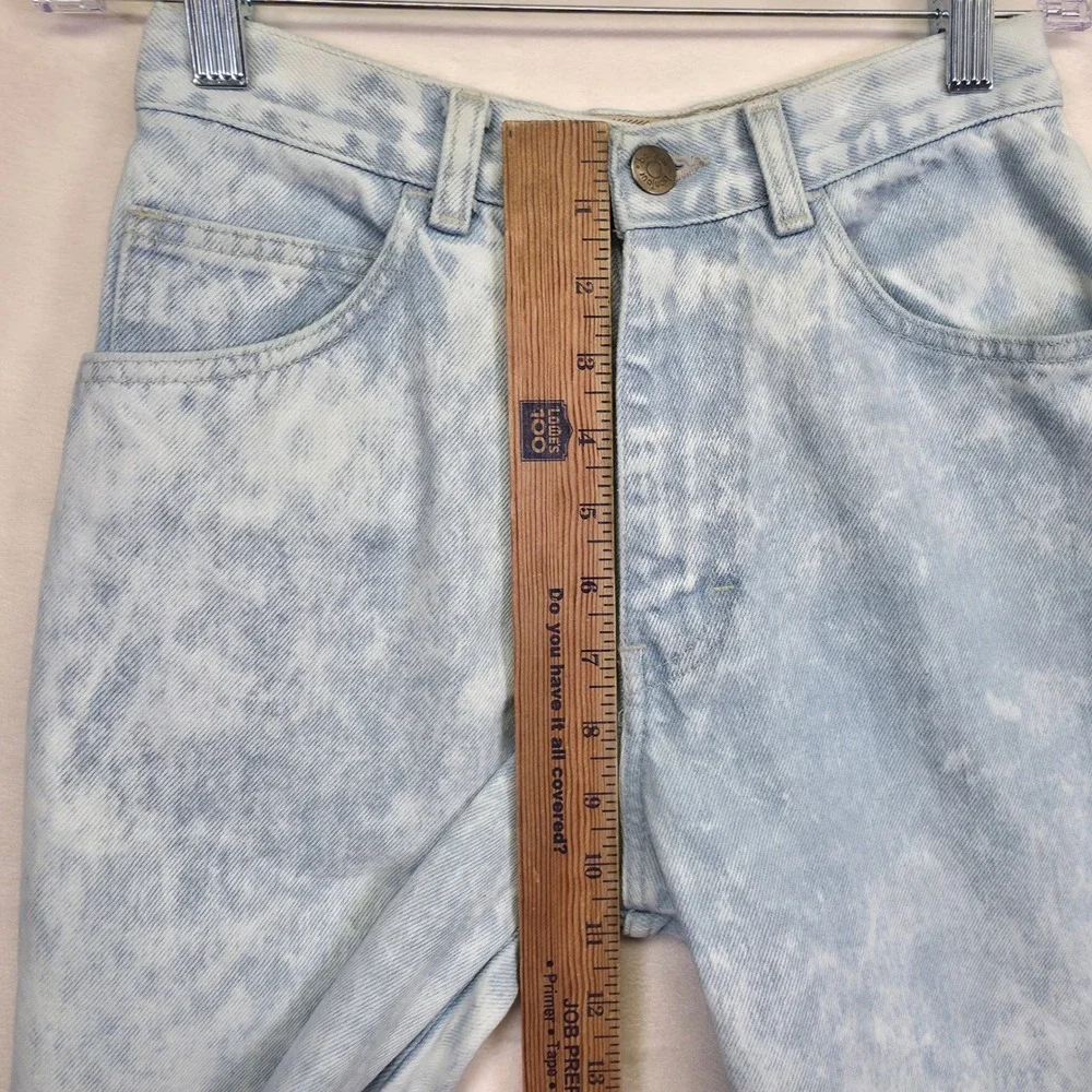 Vintage Bonjour Jeans Womens 2 Light Wash Y2K Acid Wash Mom‎ Grunge Streetwear